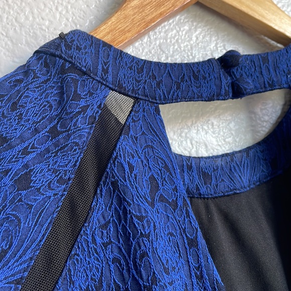 Bisou Bisou Blue and Black Dress - Picture 7 of 9